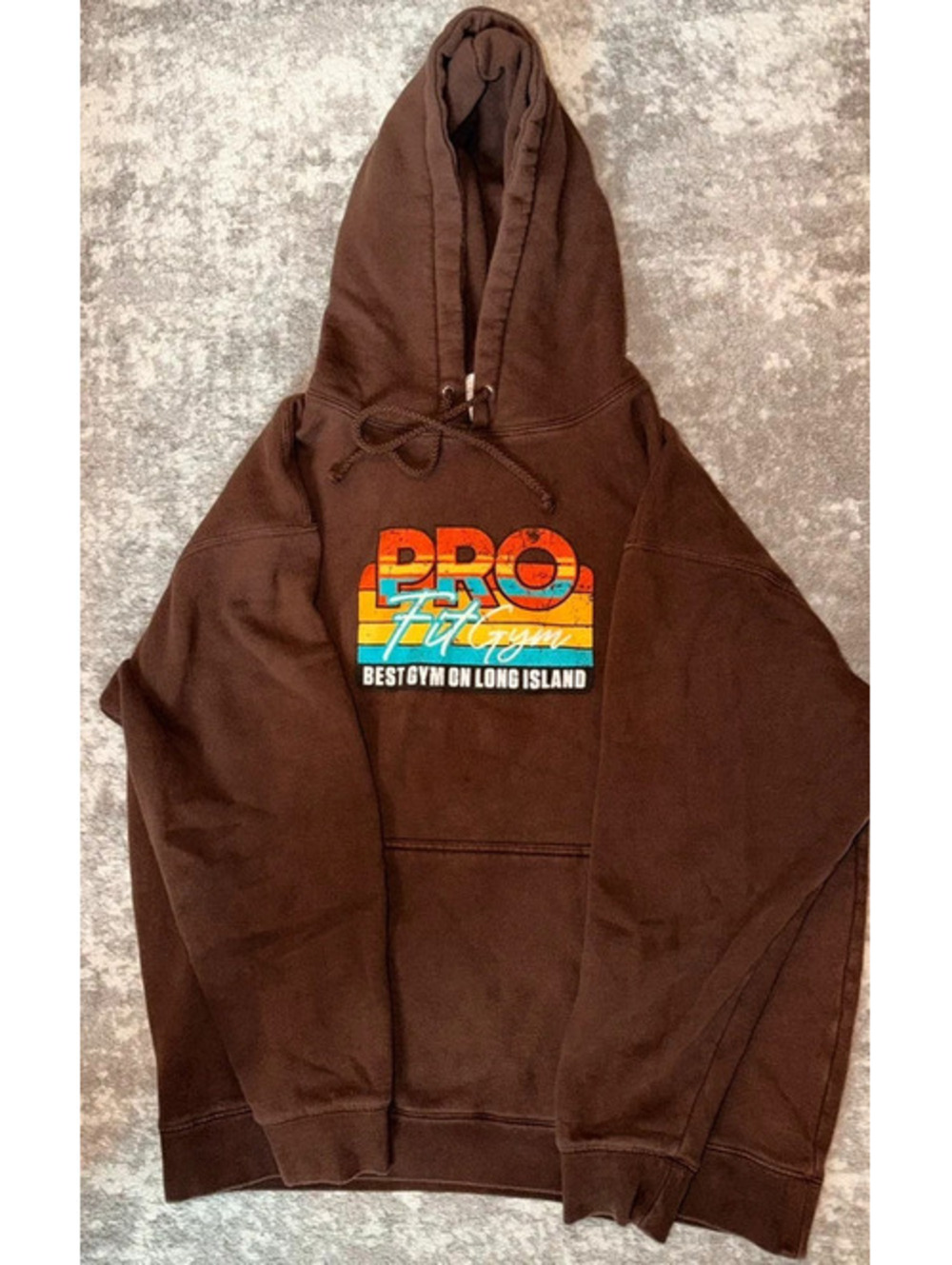Brown gym hoodie men’s size medium